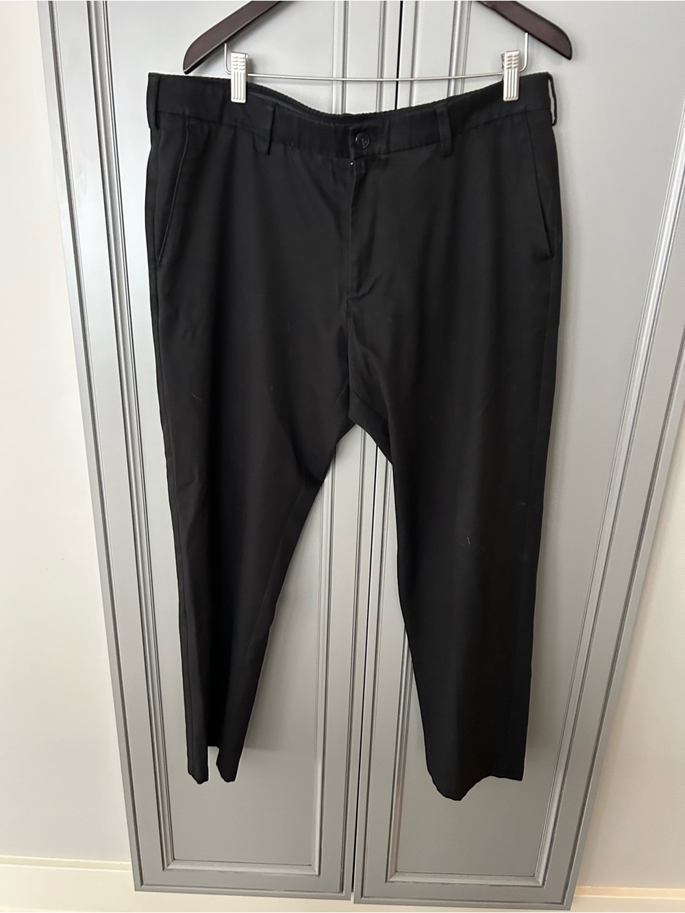 Men's Black Dress Pants - Classic Tailored Trousers 38x30